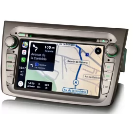 Autoradio android Alfa Mito d'origine apple carplay gps integre 2 din blue and me aux usb original voiture de serie