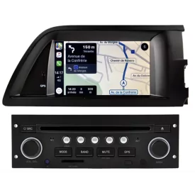 Autoradio Citroen C5 2008 2009 2010 2011 Phase 2 GPS Bluetooth Android Multimedia 2 Din D'origine Poste Radio RT3 RT4 RT5 Tourer