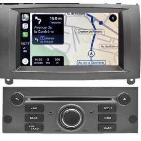 Autoradio Peugeot 407 Android Bluetooth GPS Carplay Ecran Tactile Poste Radio Compatible D'origine 407 RT5 RT3 SW RD4 RT4 Coupe