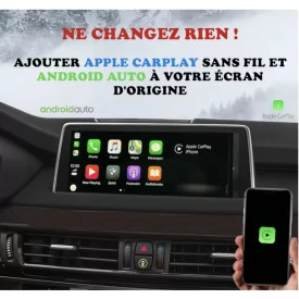 Apple Carplay Android Auto BMW X6 F86 NBT EVO Boitier Adaptateur Sans Fil Wifi USB Module Pour Ecran Autoradio Voiture D'origine