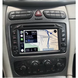 Autoradio Mercedes W203 Carplay Android GPS Bluetooth